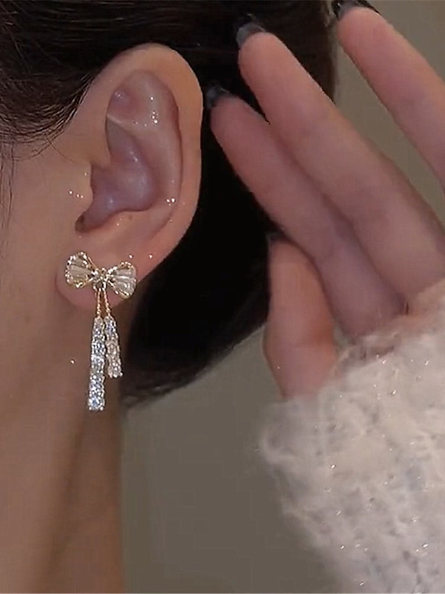 Women's Earrings Fashion Outdoor Ribbon bow Earring