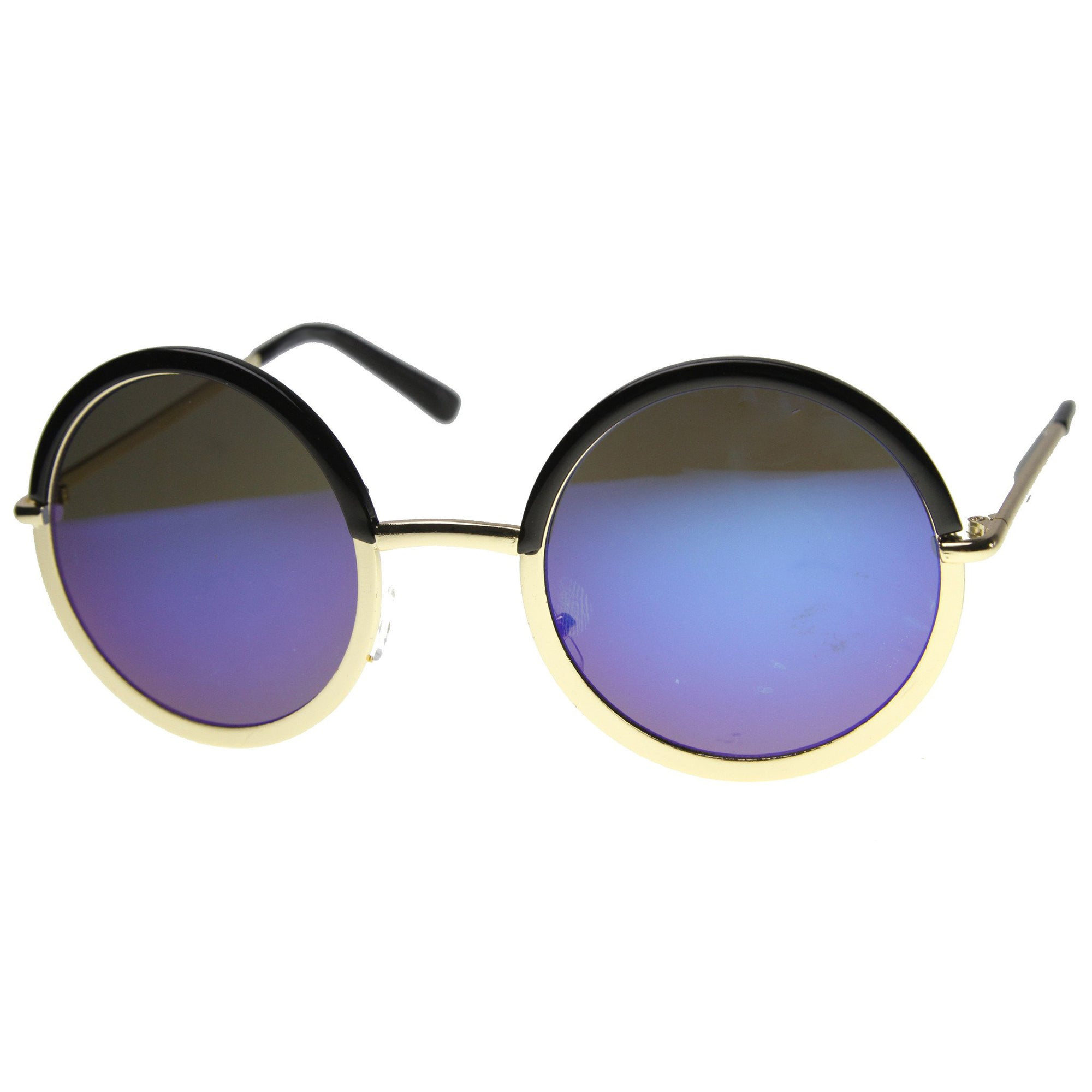 Matte Black Blue Mirror Polarized Glass