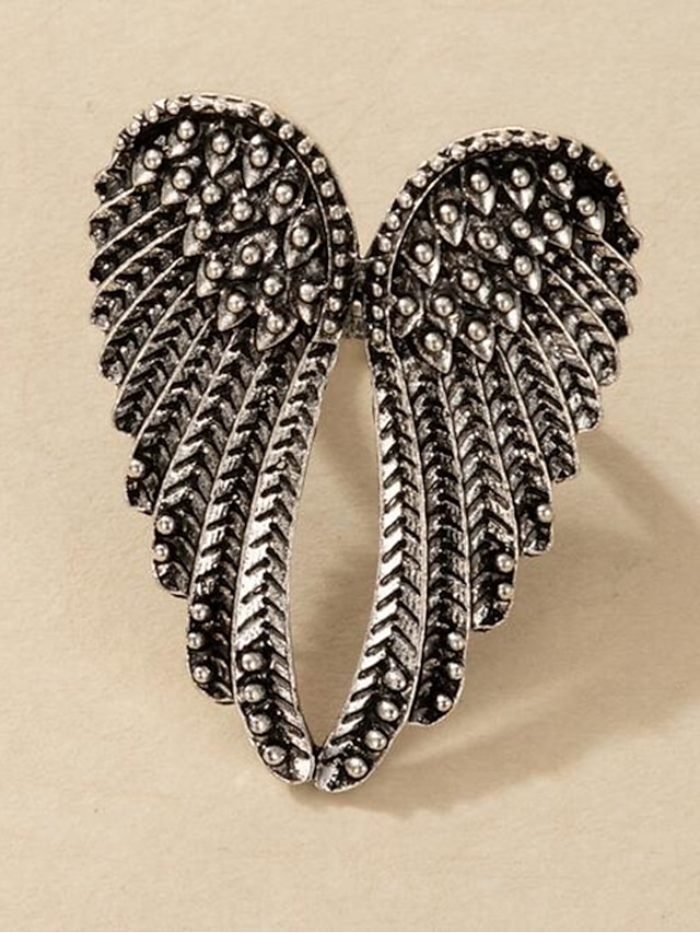 1PC Adjustable Ring For Women's Holiday Prom Alloy Classic Wings
